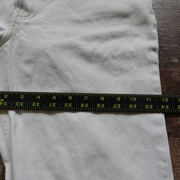 Vintage Levi's jeans 501 Original fit women's 13 white denim - Picture 14 of 16